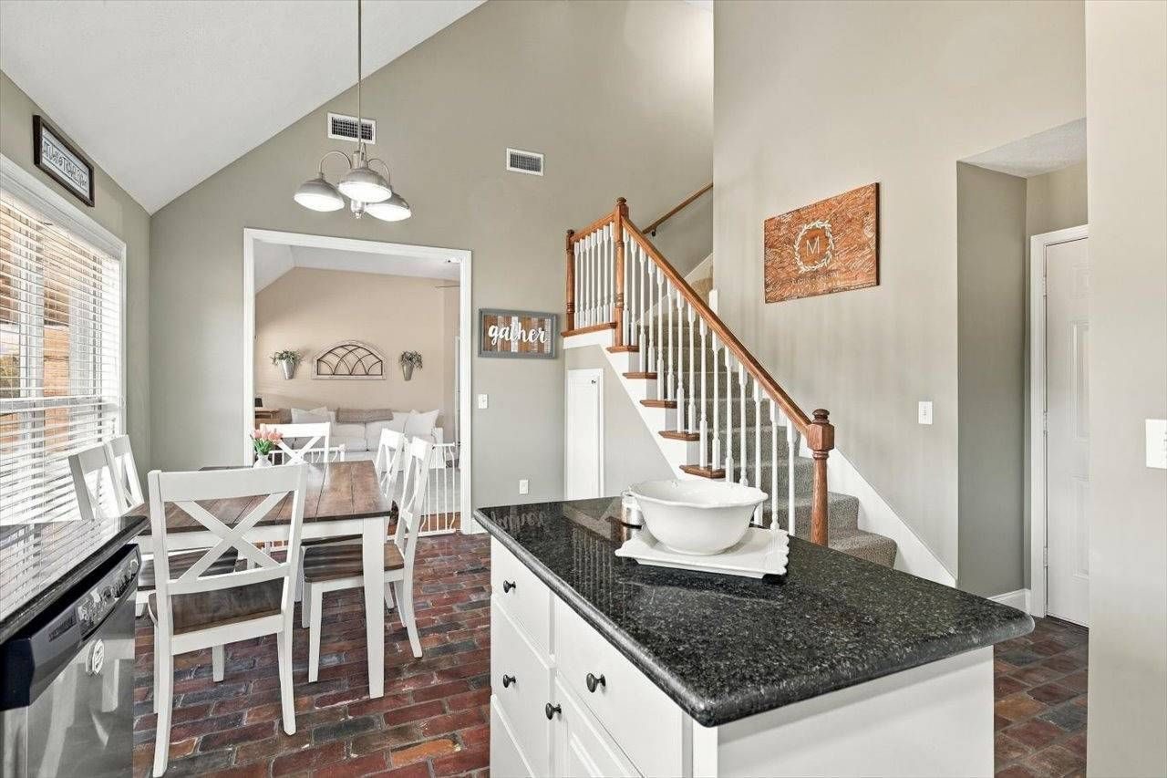 Dining area and staircase